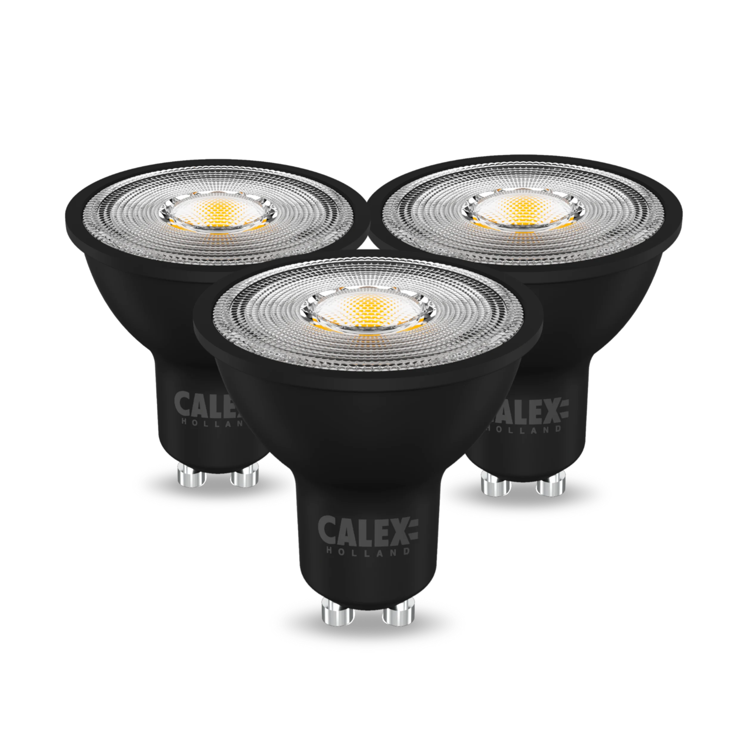 Calex Reflector LED - 3 pack - GU10 - CCT - Black