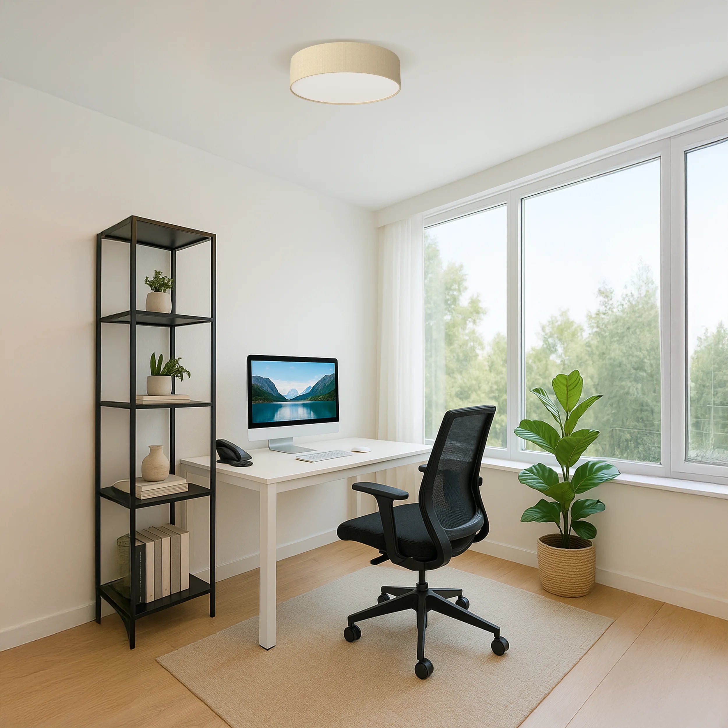 Calex plafondverlichting - E27 - 40cm - Taupe