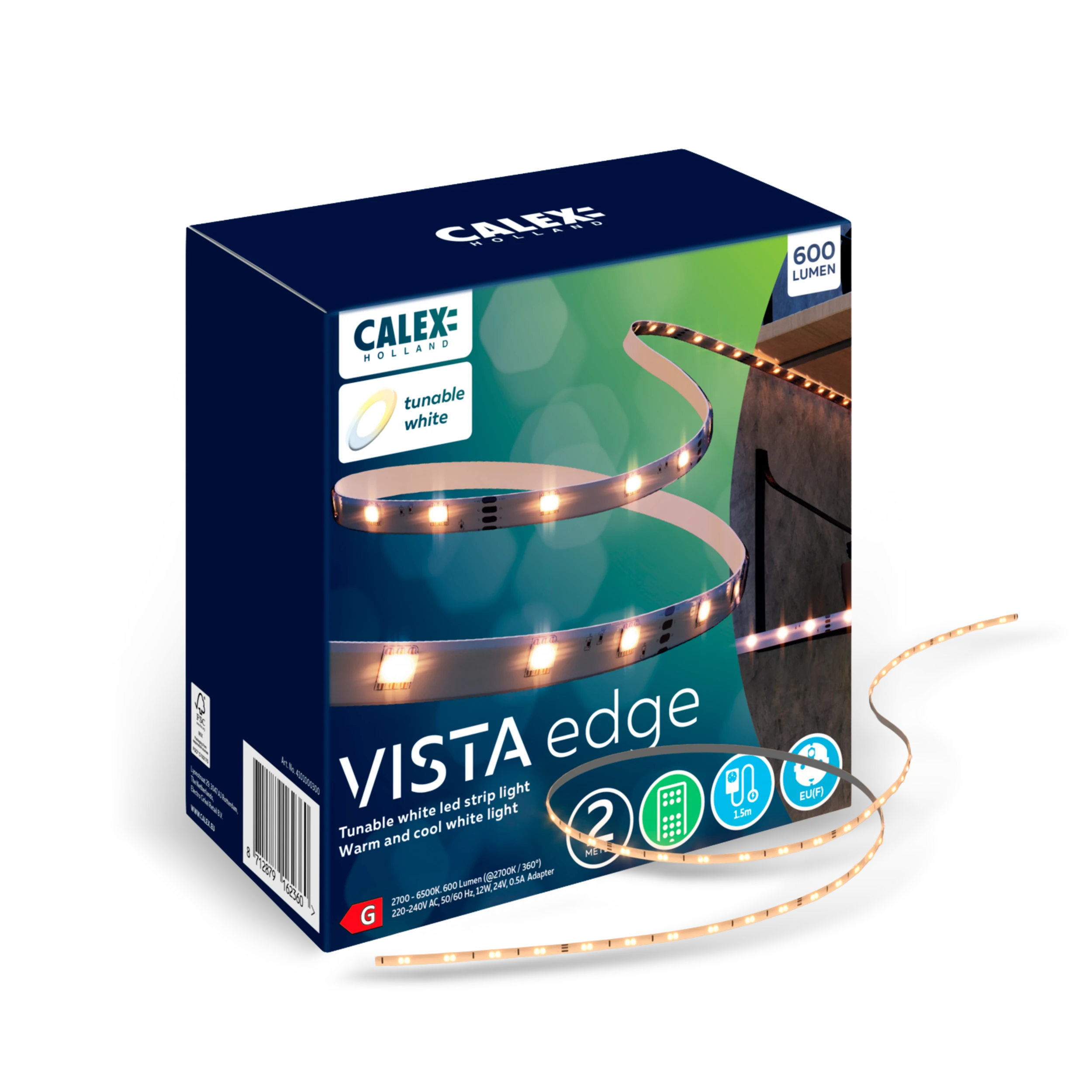 Calex Vista LED Strip - 2M - CCT
