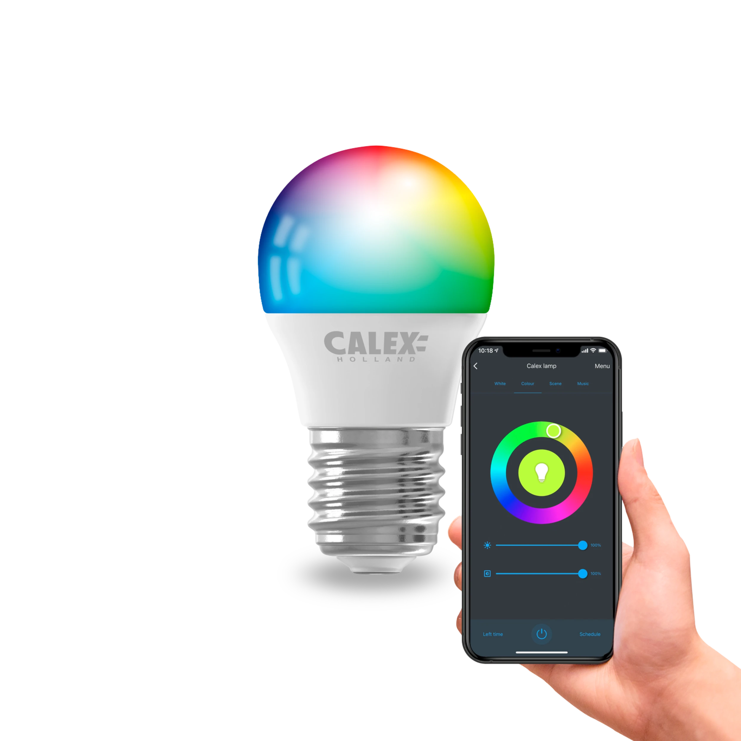 Calex Smart LED Bulb - E27- P45 - RGB + CCT