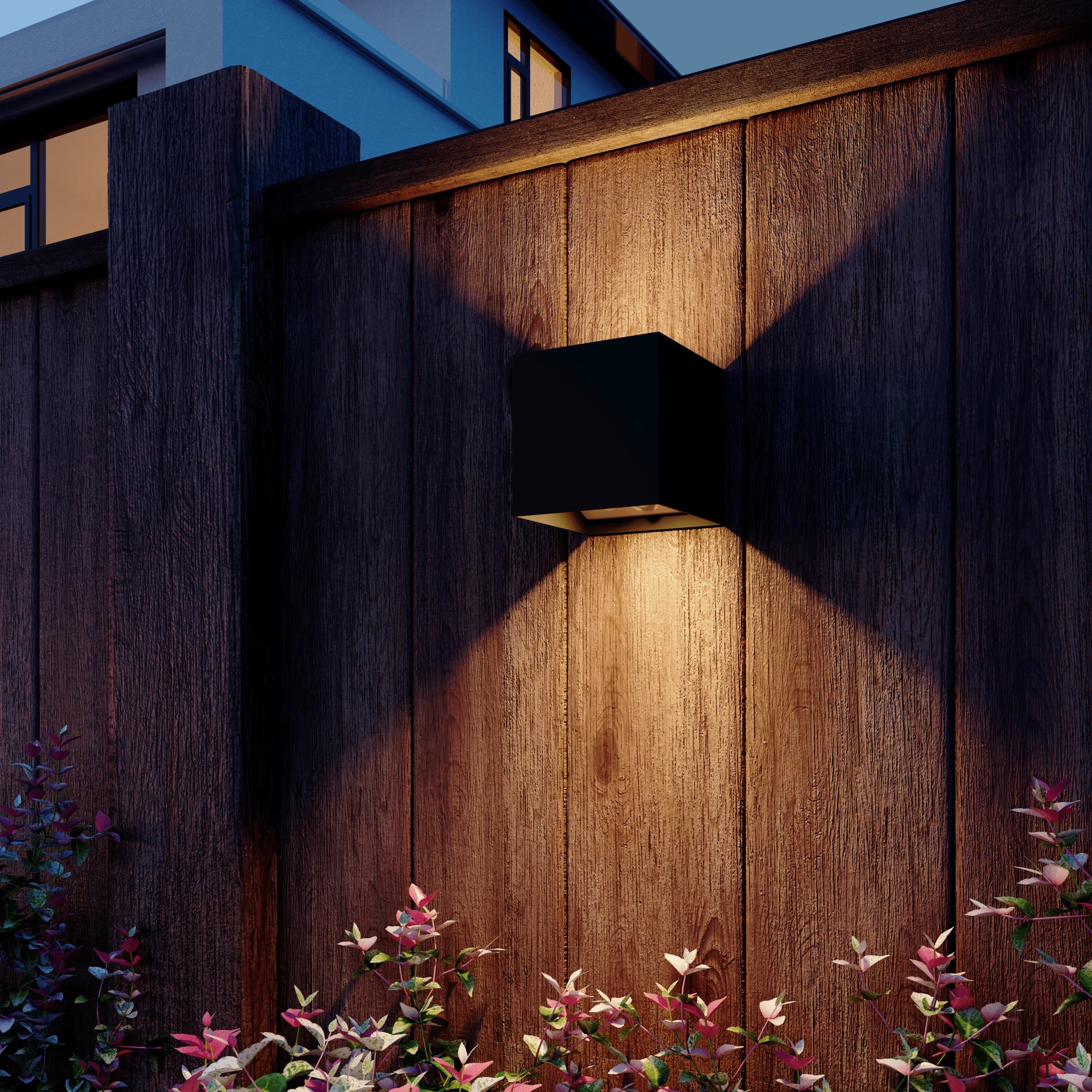 Calex Volterra Rechargeable Wall Light - Up & Down - Black