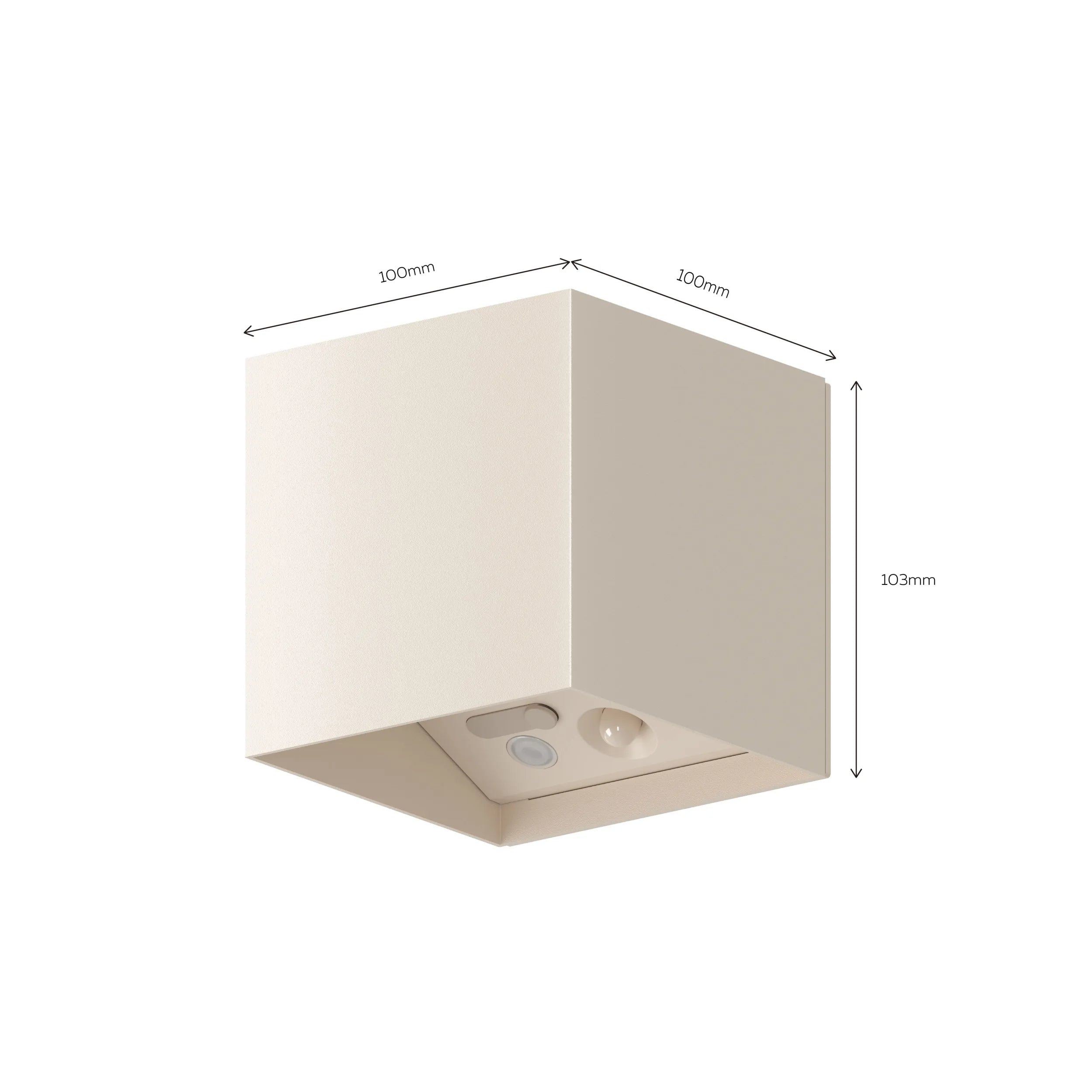 Calex Volterra Oplaadbare Wandlamp - Up & Down - Zand