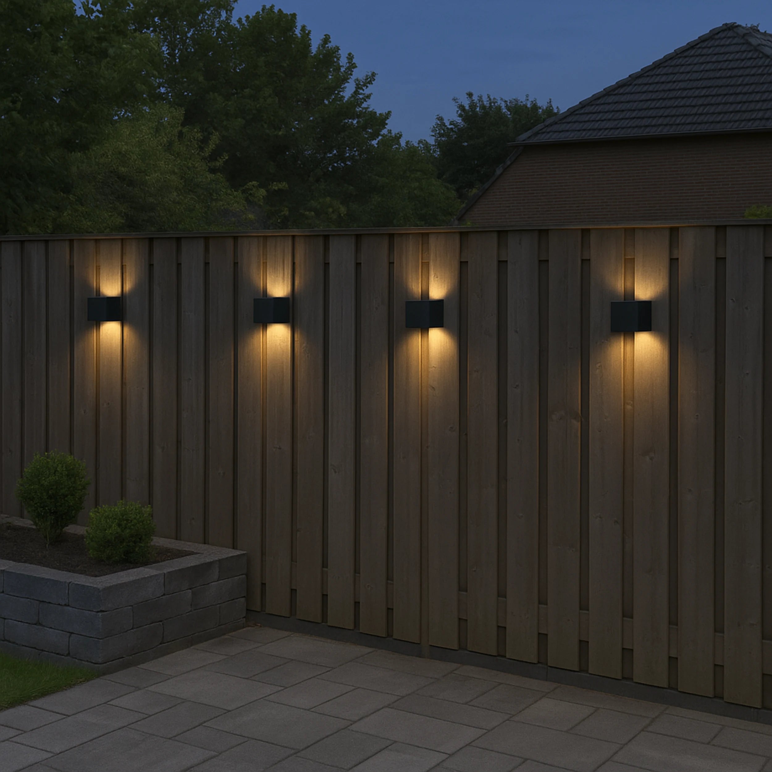 Calex Falerna Rechargeable Wall Light - 2 Pack - Black