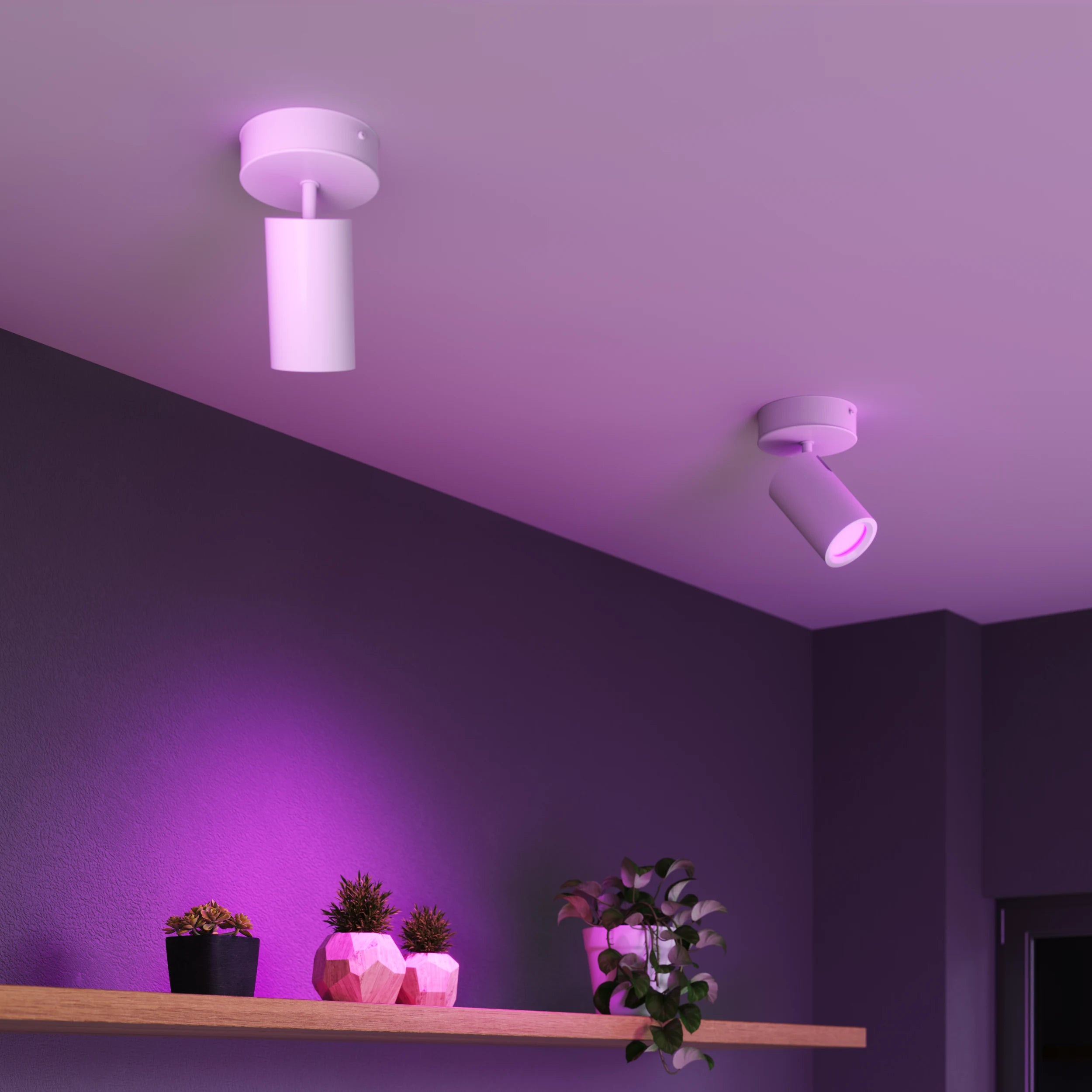 Calex Smart Ceiling Light - 1 Light Spot - White