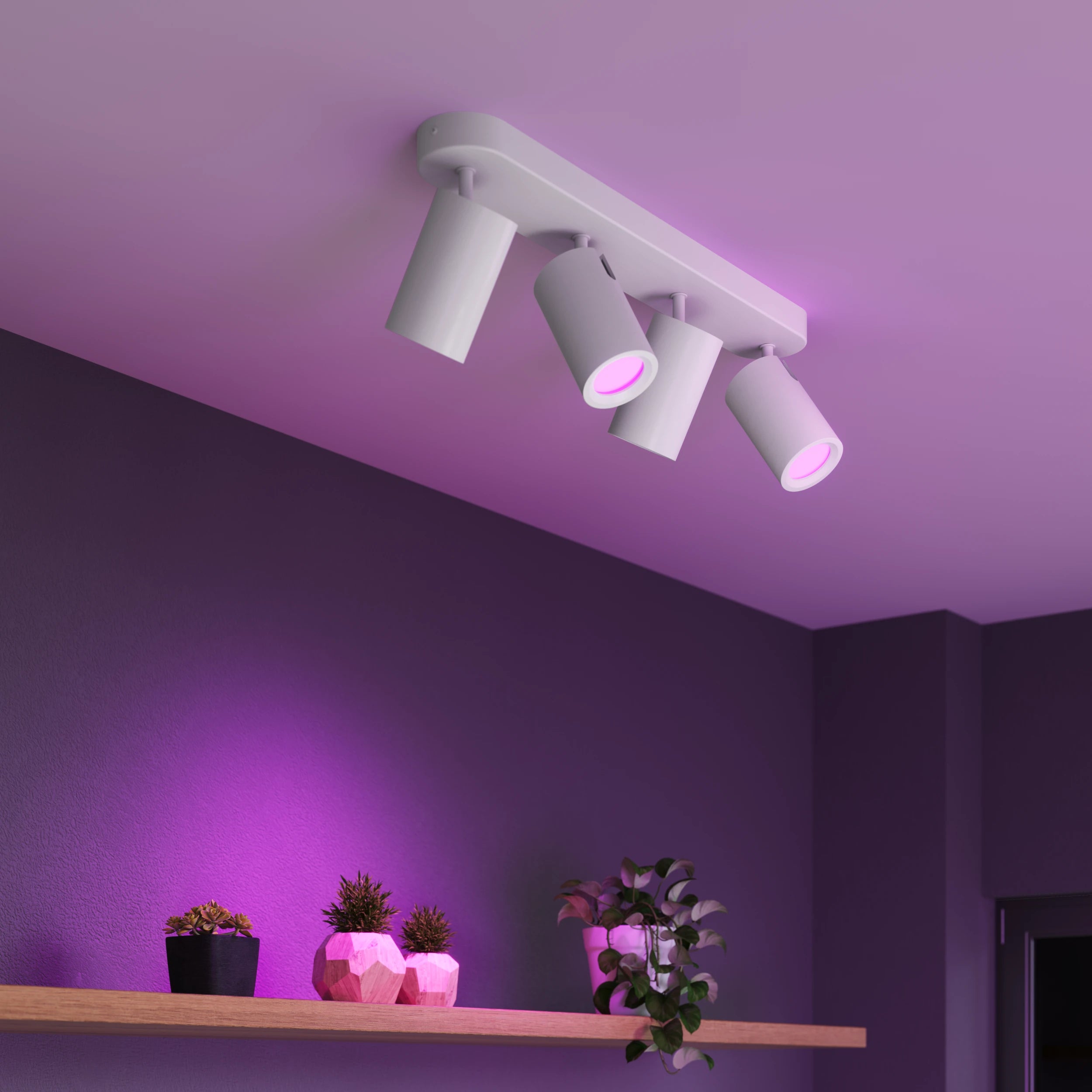Calex Smart Oval Spot - 4 Light Spots - White