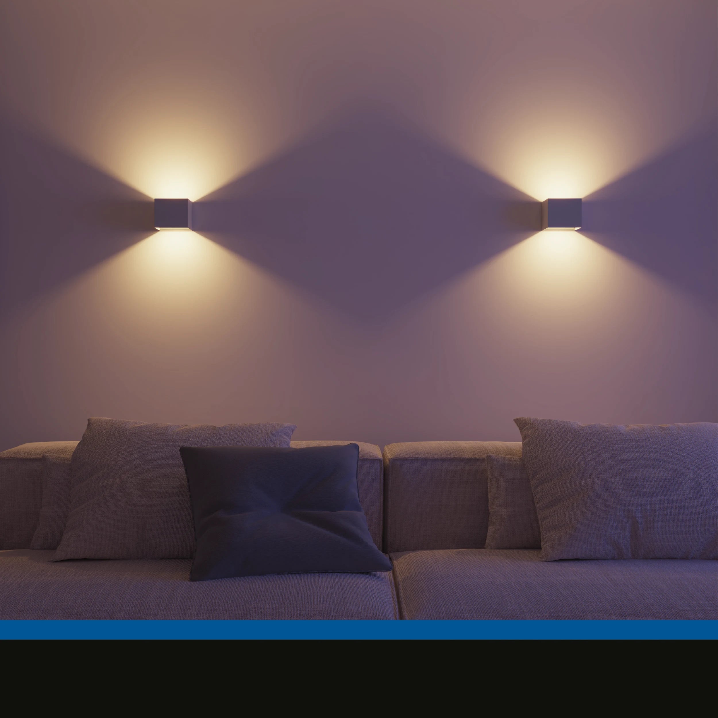 Calex Falerna Rechargeable Wall Light - 2 Pack - White