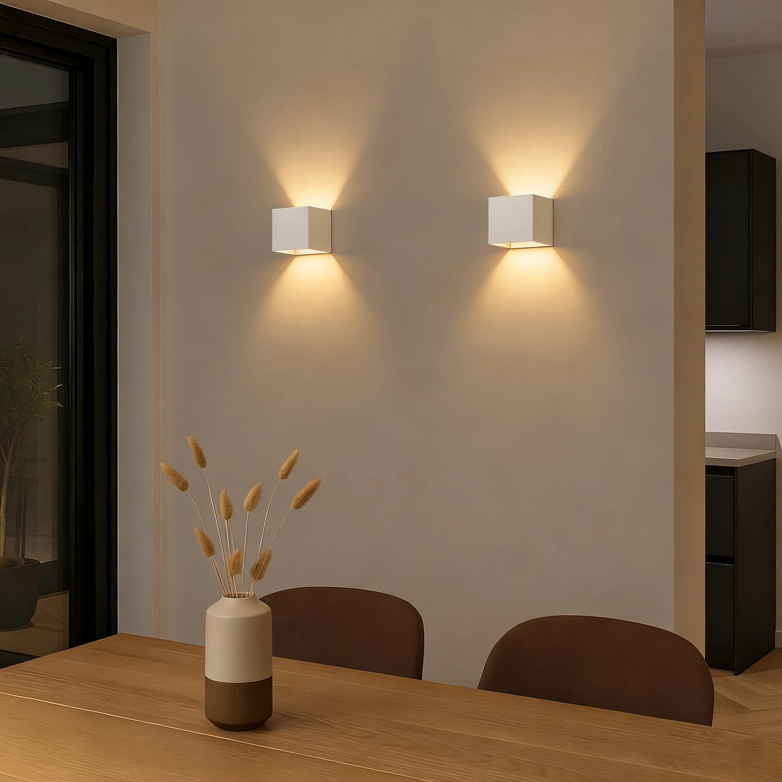 Calex Falerna Rechargeable Wall Light - 2 Pack - White