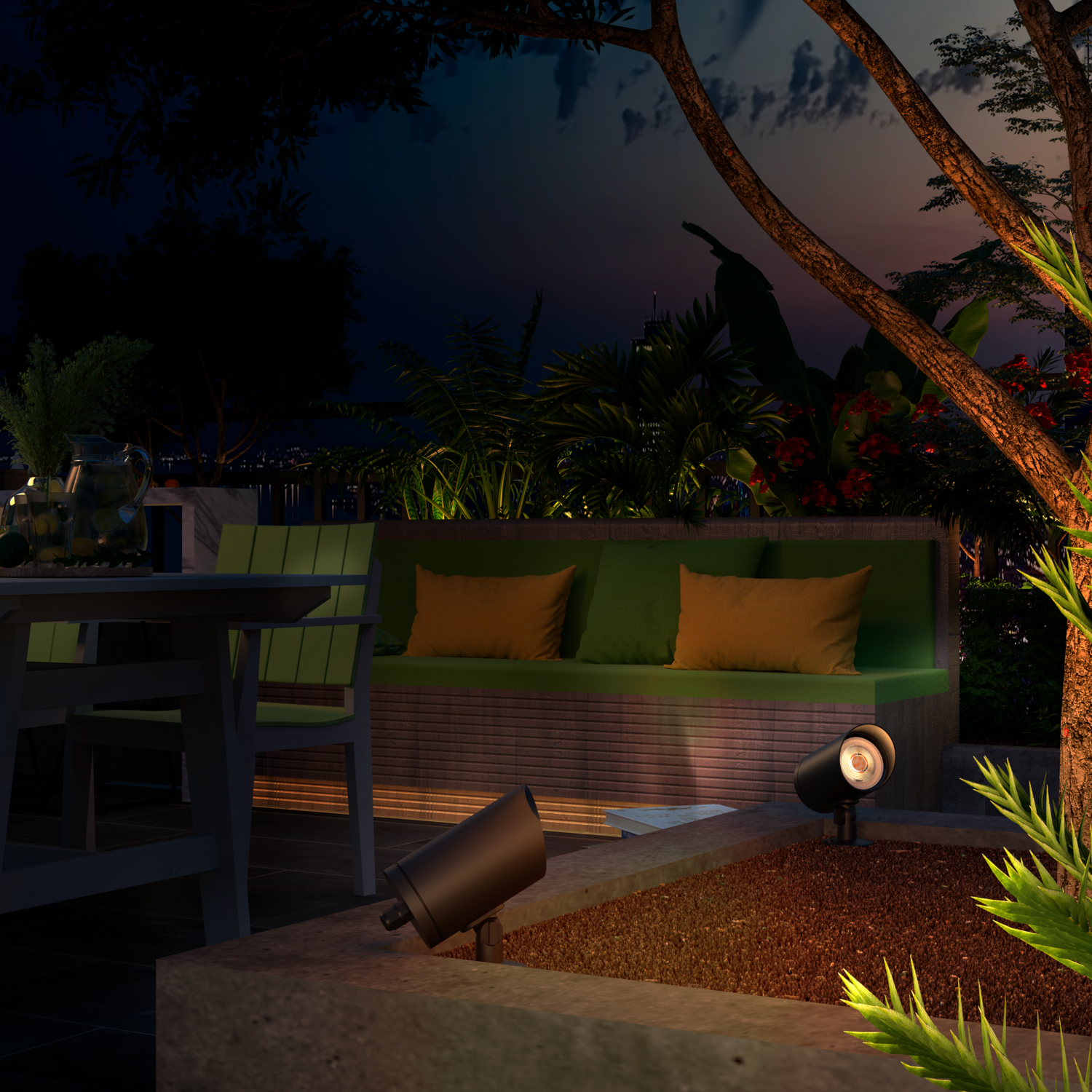 Calex Garden Spotlight - GU10 - Black