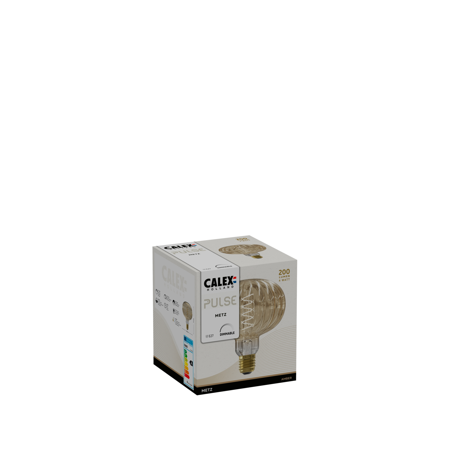 Calex Metz Bulb - E27 - Filament - Amber