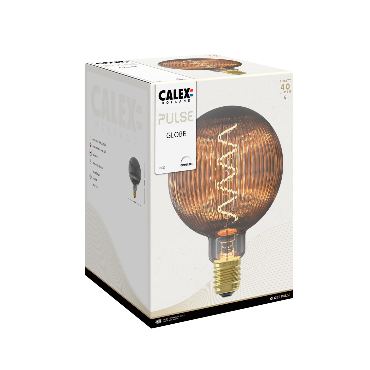 Calex Nantes Bulb - E27 - Filament - Smokey
