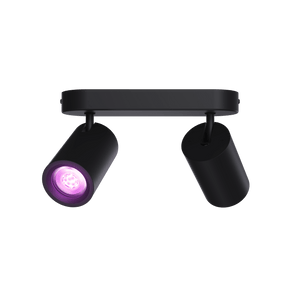 Calex Smart Ceiling Light - 2 Light Spot - Black