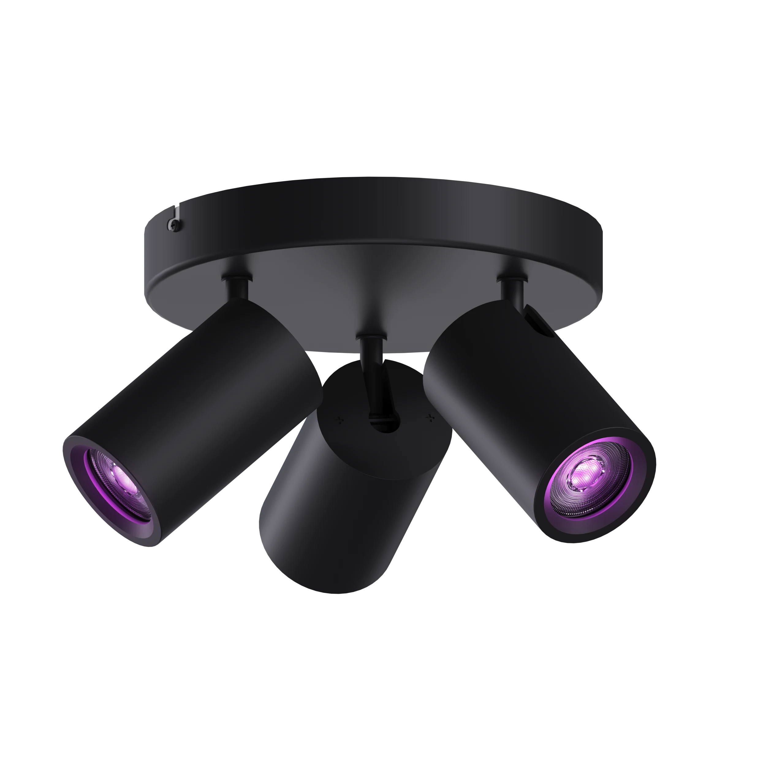 Calex Smart Ceiling Light - 3 Light Spot - Black