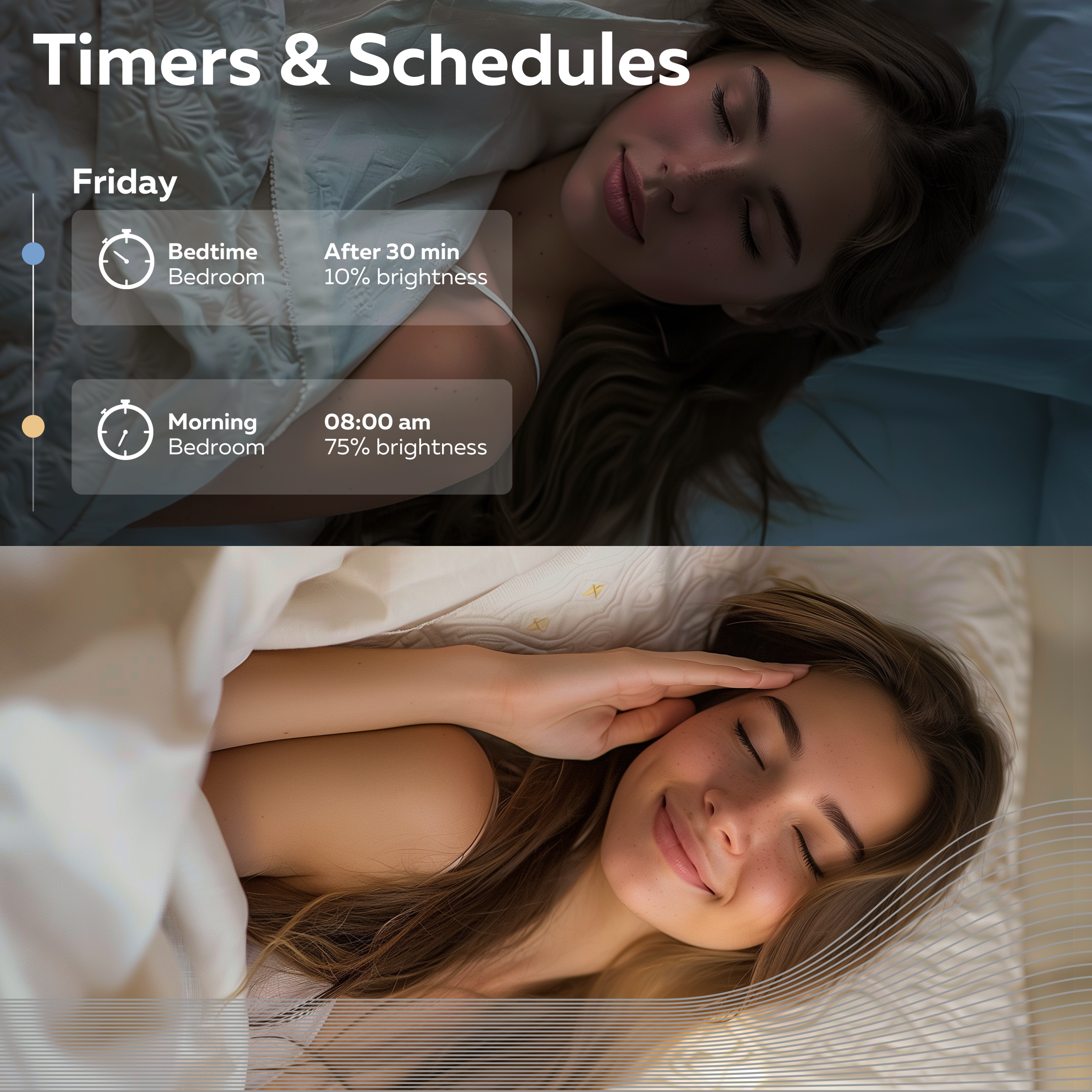 Calex Smart LED Bulb - 2 Pack - E27 - ST64 - CCT - Gold