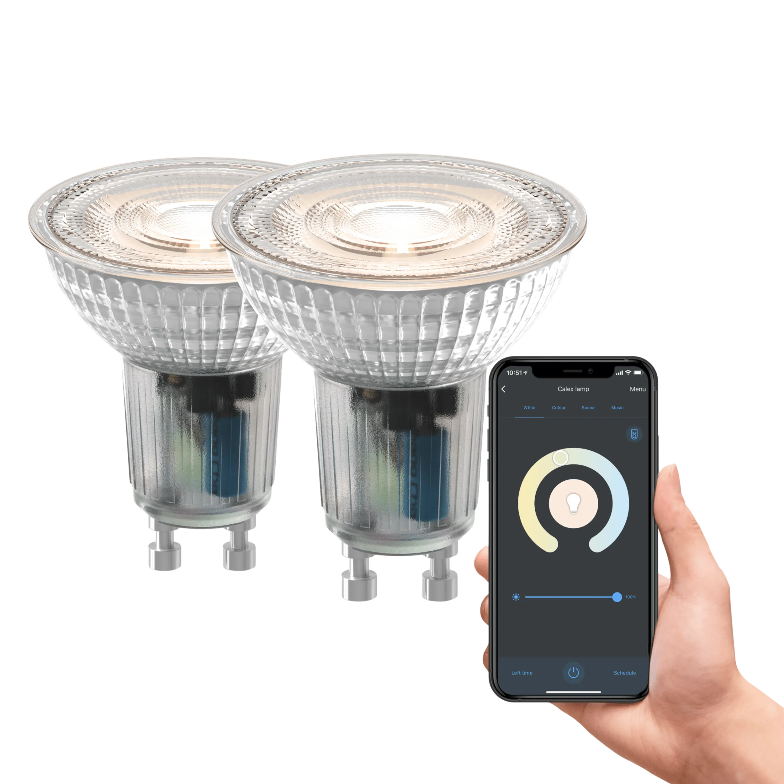 Calex Smart LED Bulb - 2 Pack - GU10 - CCT