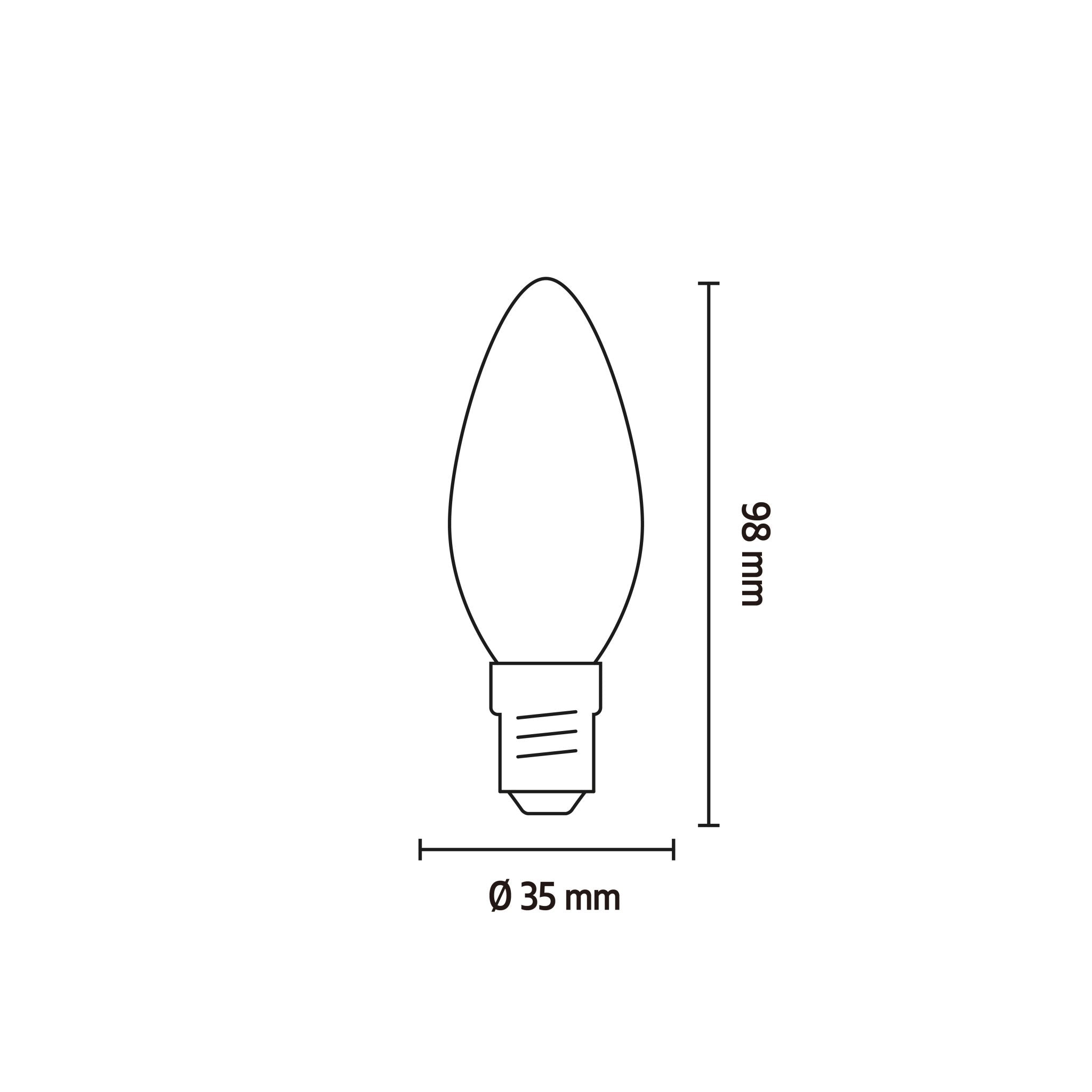 Calex Smart LED Bulb - E14 - B35 - RGB + CCT