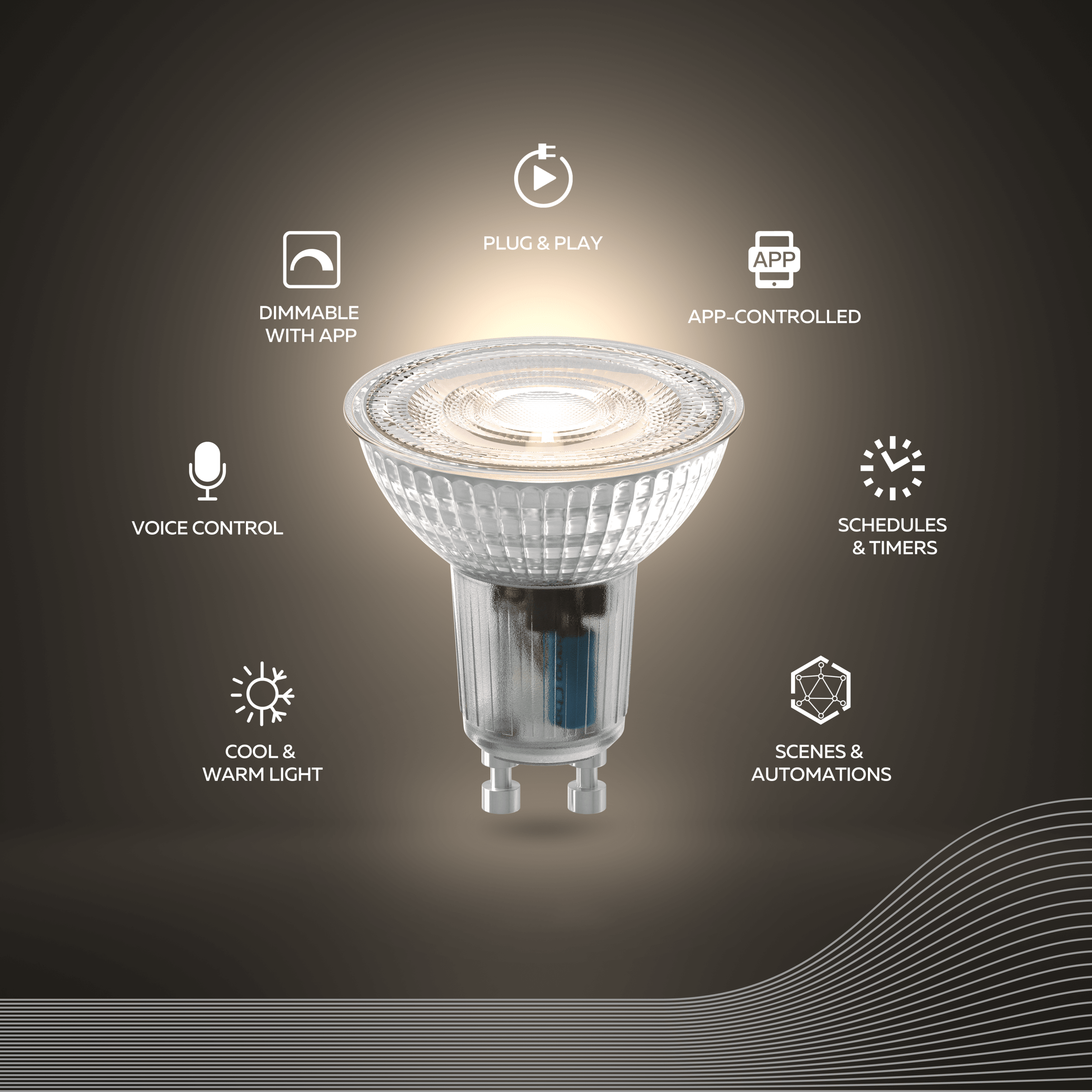 Calex Smart LED Bulb - GU10 - CCT