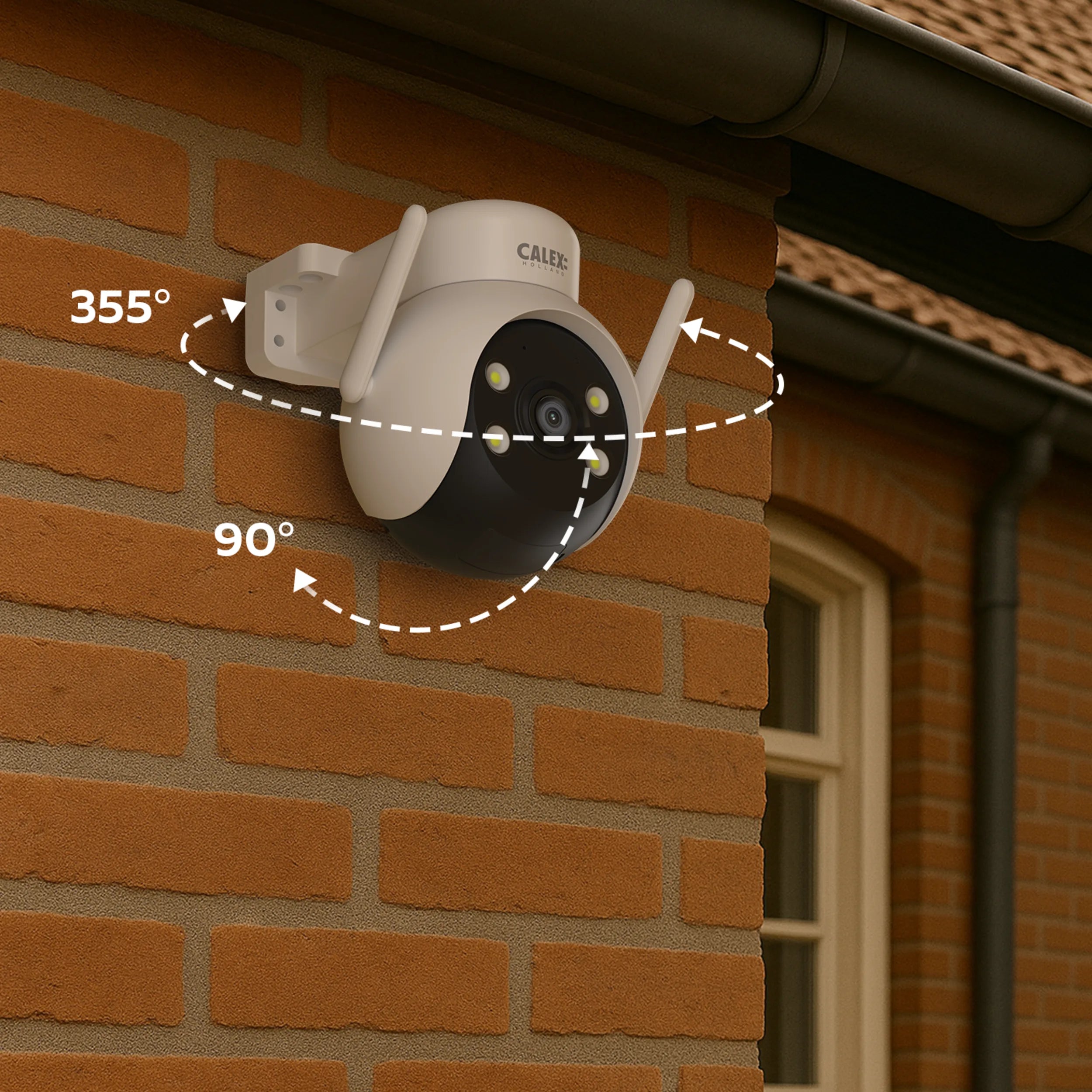 Calex Smart PTZ Camera - 2K - White