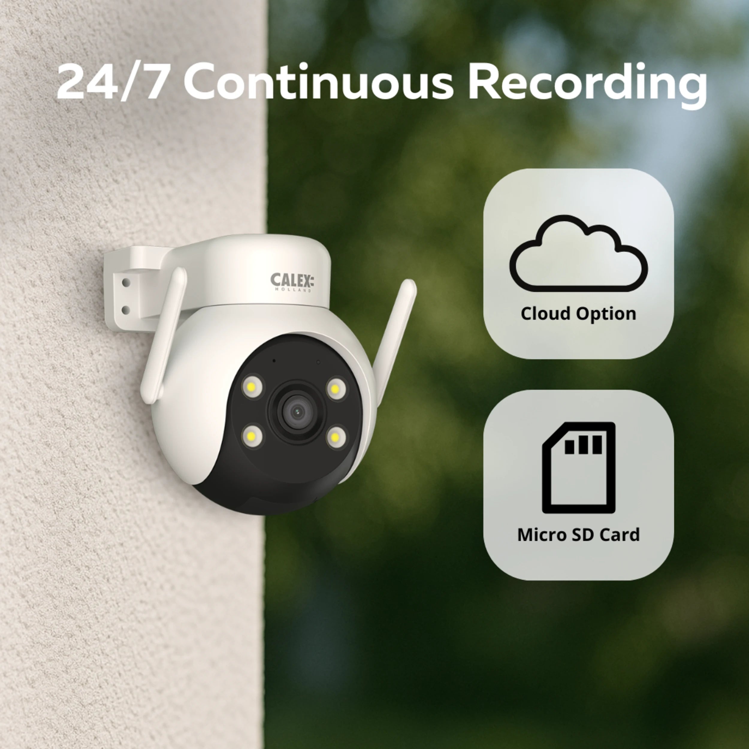 Calex Smart PTZ Camera - 2K - White