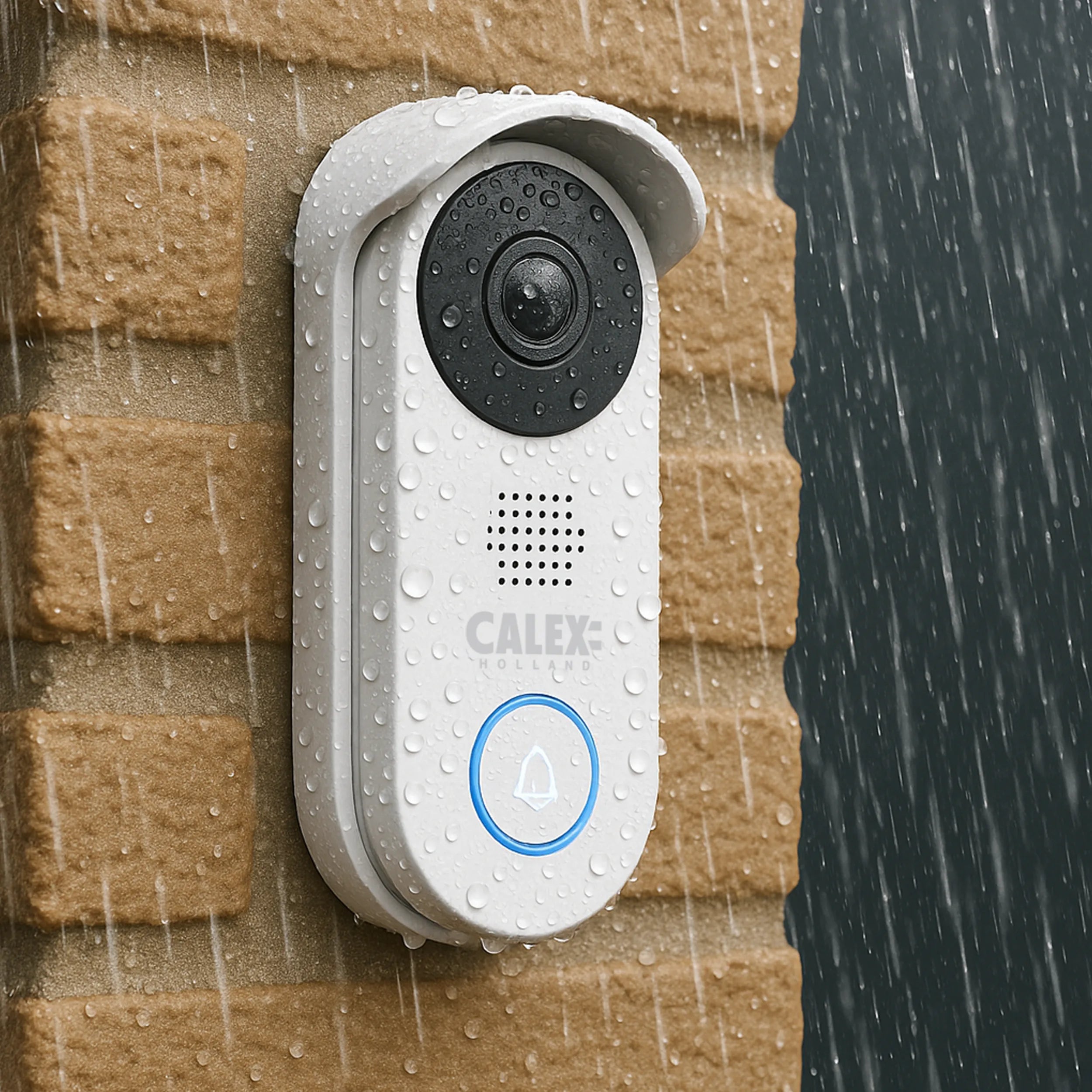 Calex Smart Video Doorbell - 2K - White