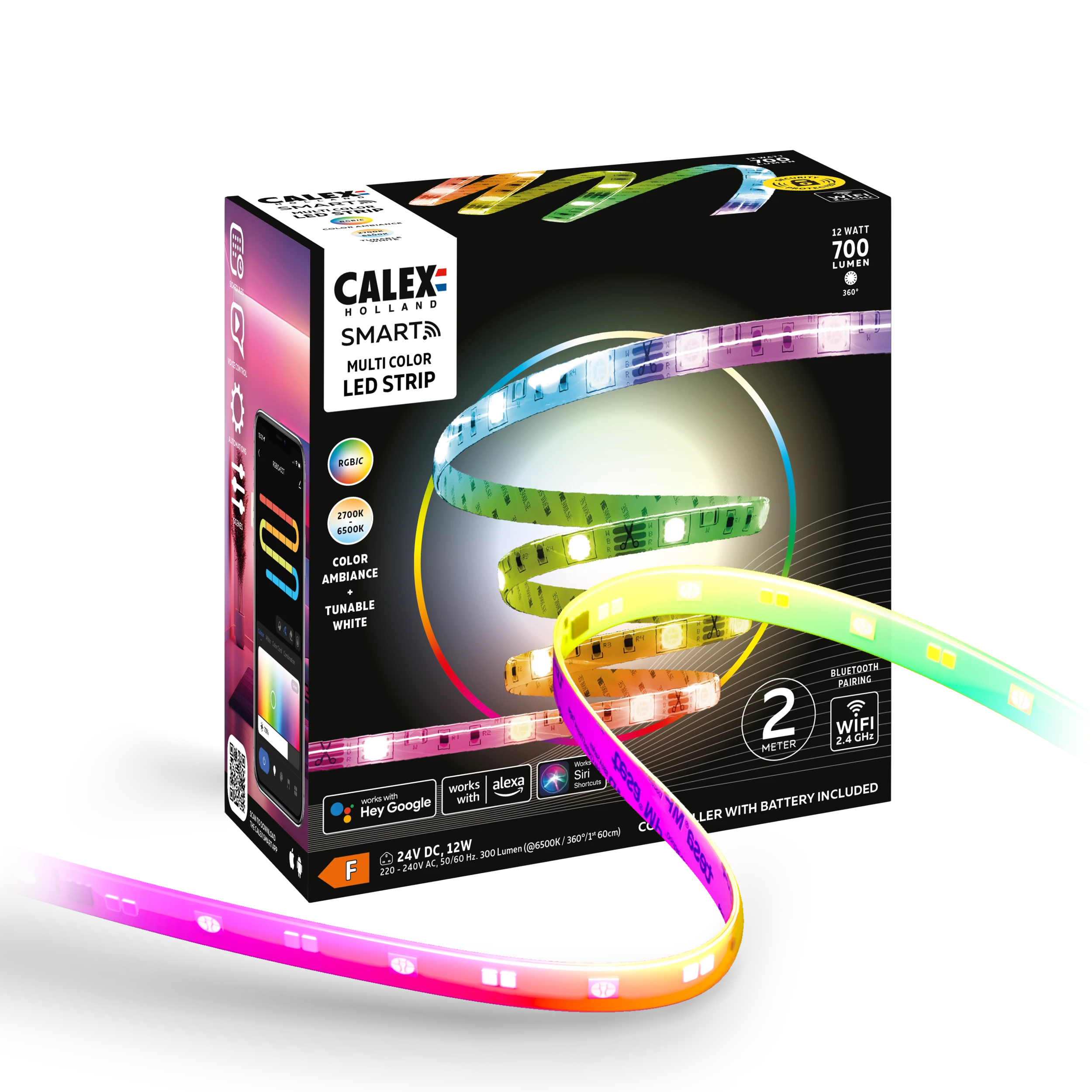 Calex Smart Strip Light - 2m - RGBIC + CCT