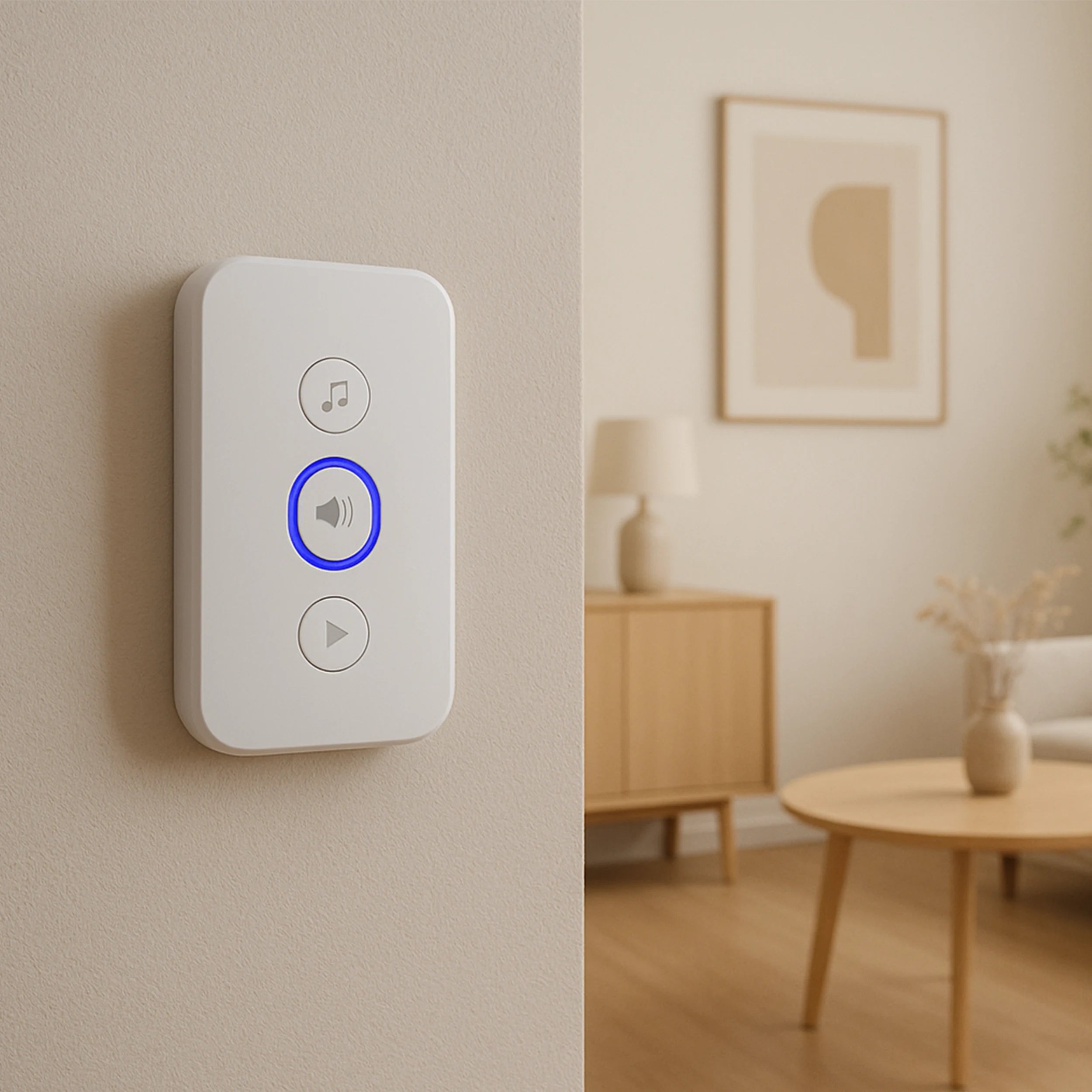 Calex Smart Video Doorbell - 2K - White