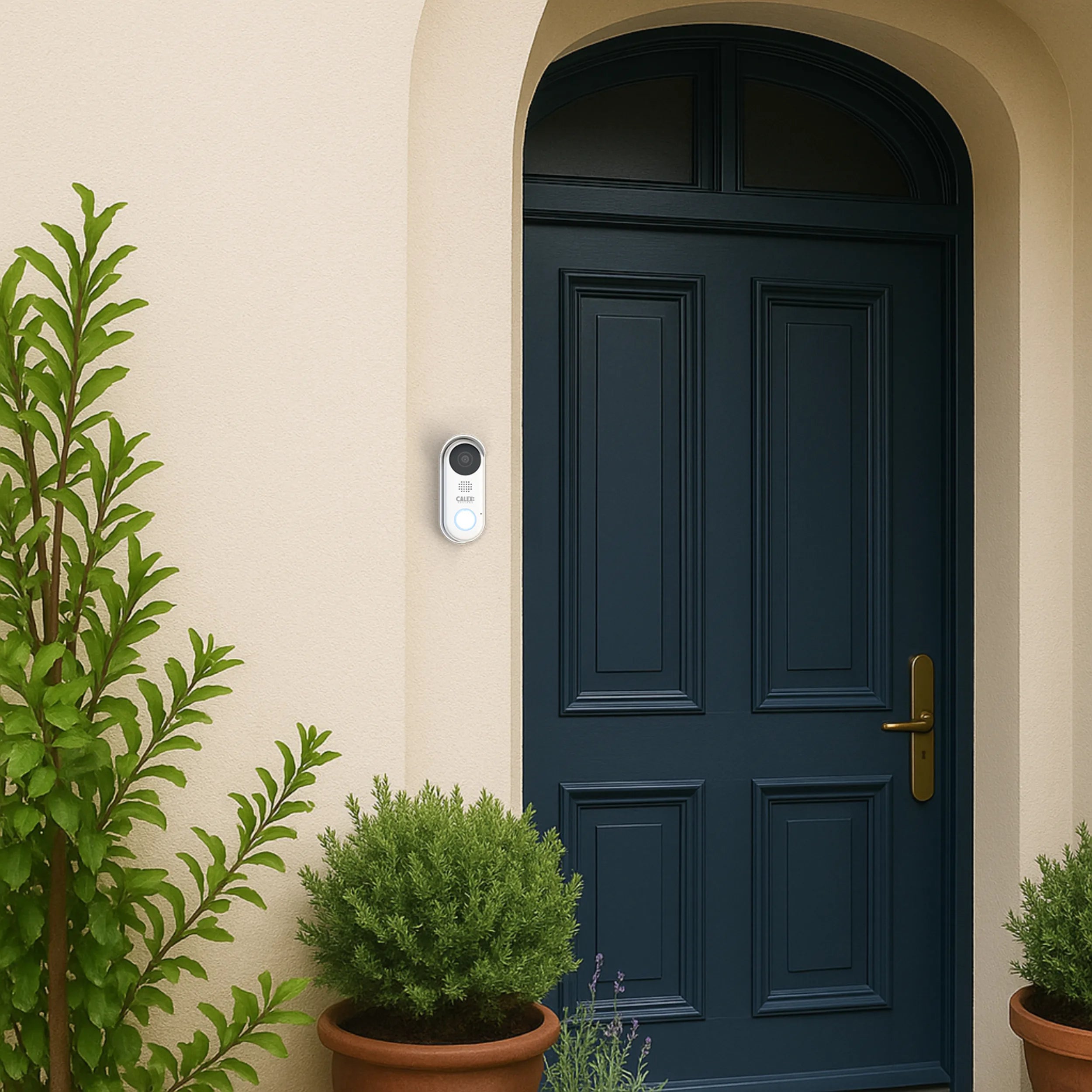 Calex Smart Video Doorbell - 2K - White