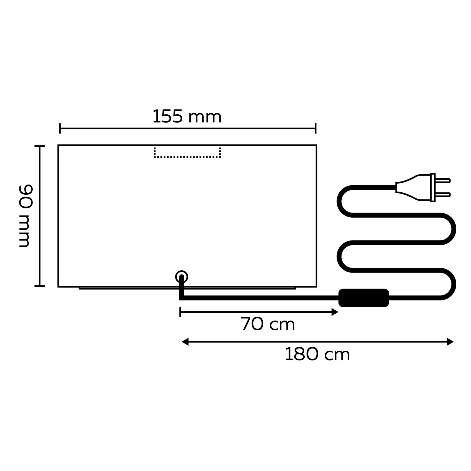Calex Table Lamp Square - E27 - FSC Wood