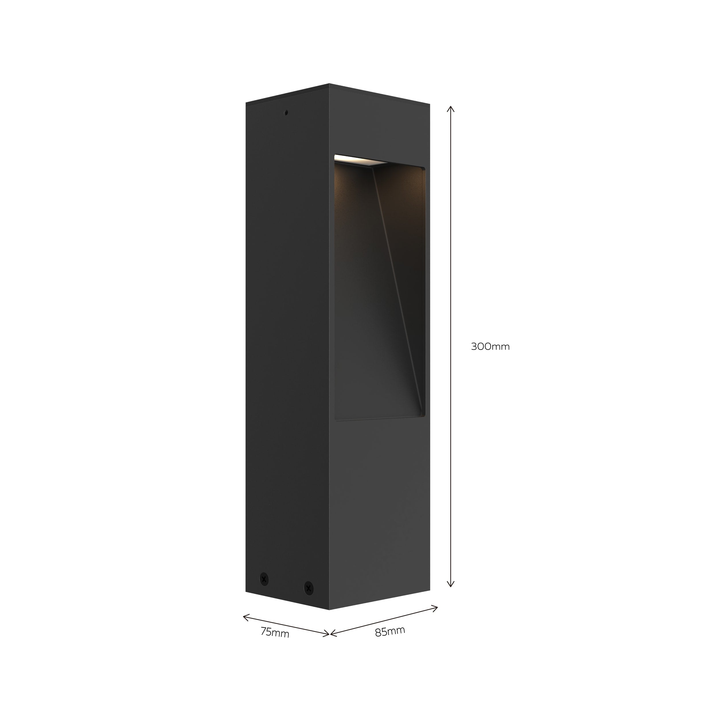 Calex Terni Garden Post - Black
