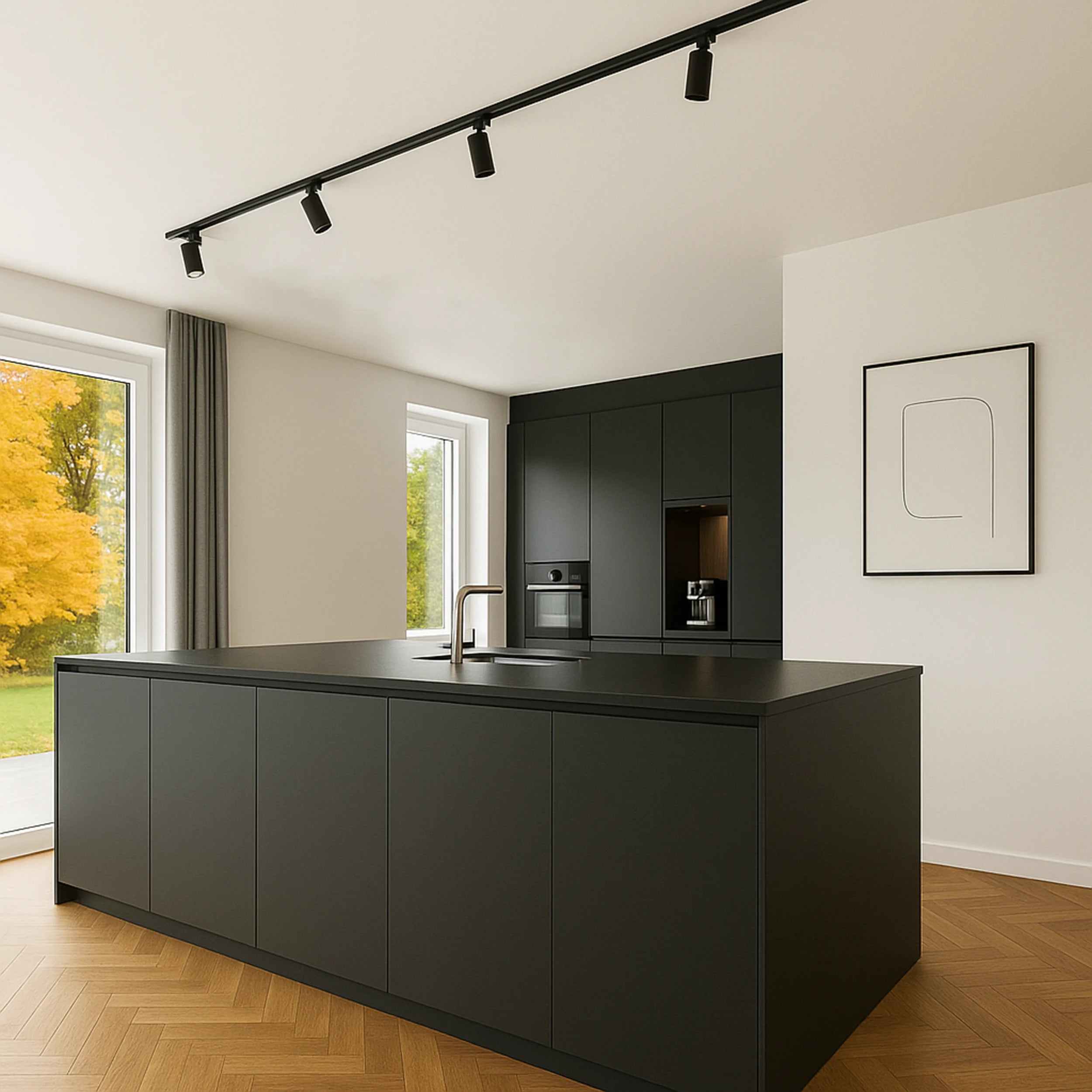 Calex Tracklight - 4x GU10 - 2M - Zwart