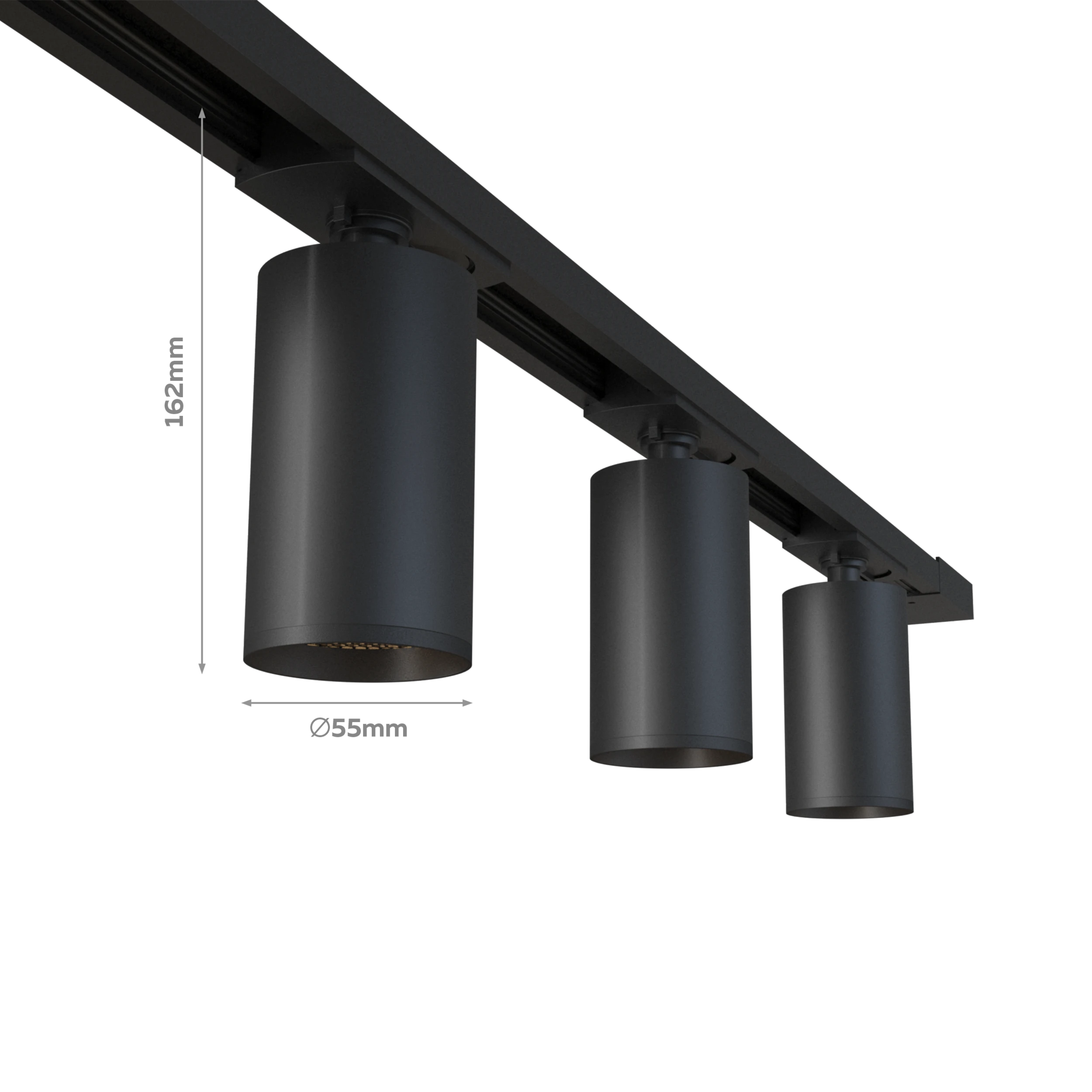 Calex Tracklight - 6x GU10 - 3M - Black