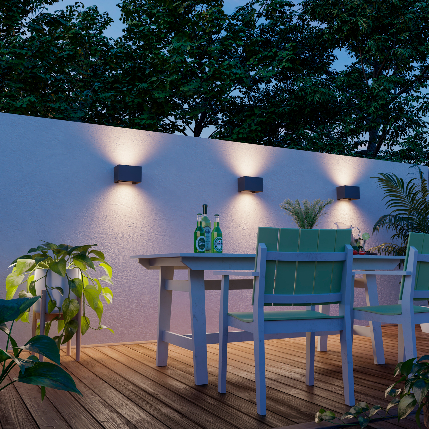 Calex Venice LED Wall Light - Up & Down - Anthracite
