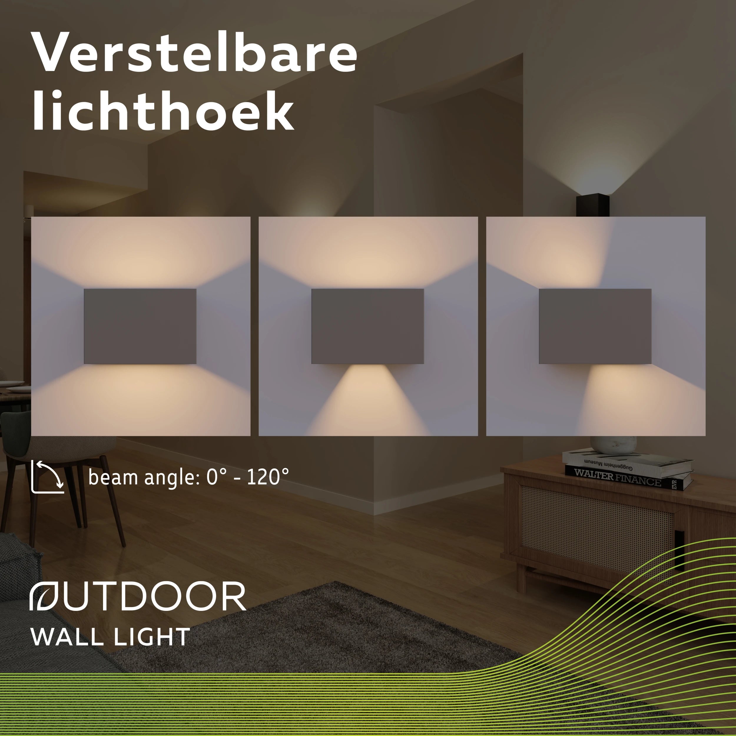 Calex Venice LED Wall Light - Up & Down - Anthracite