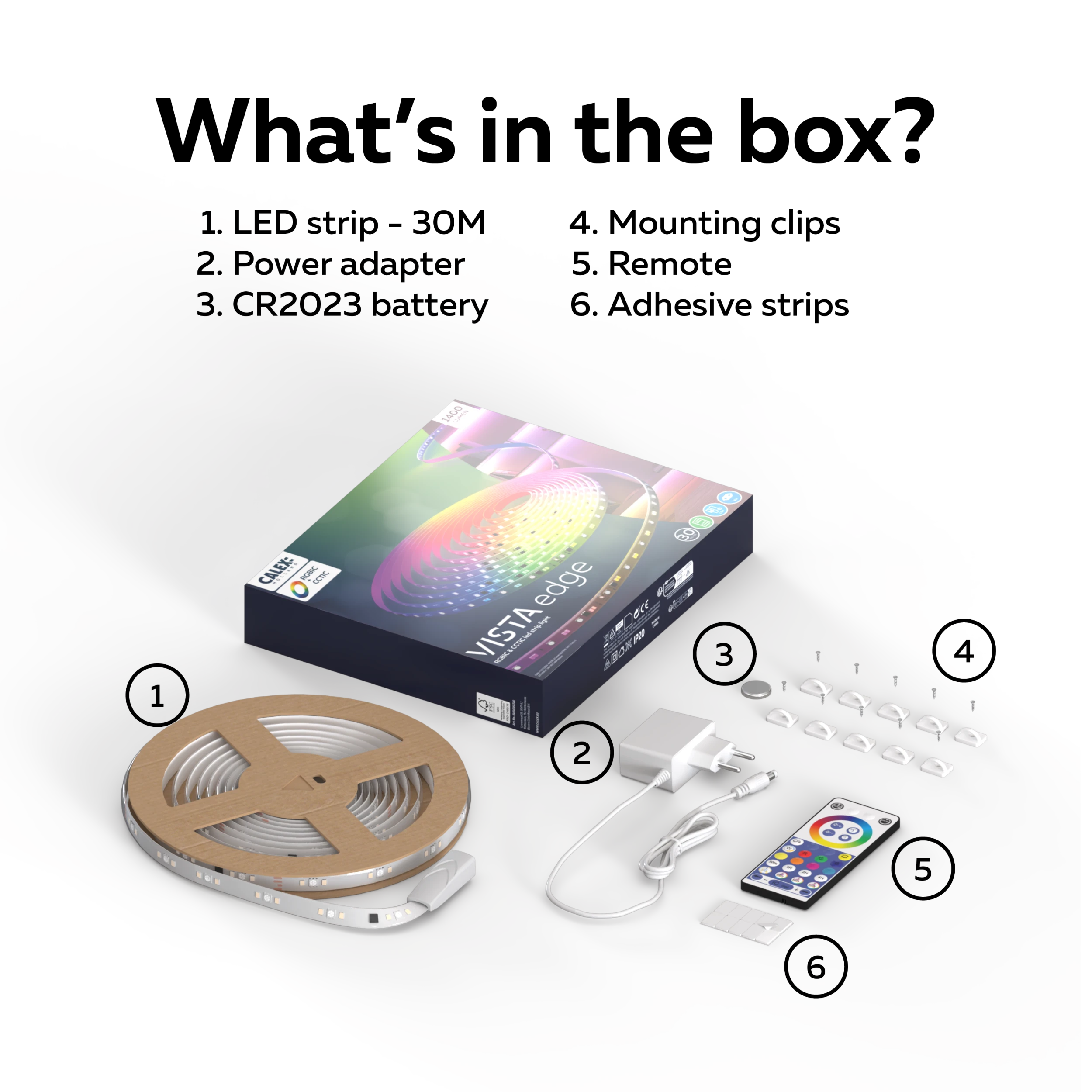 Calex Vista LED Strip - 30M - RGBCCTIC