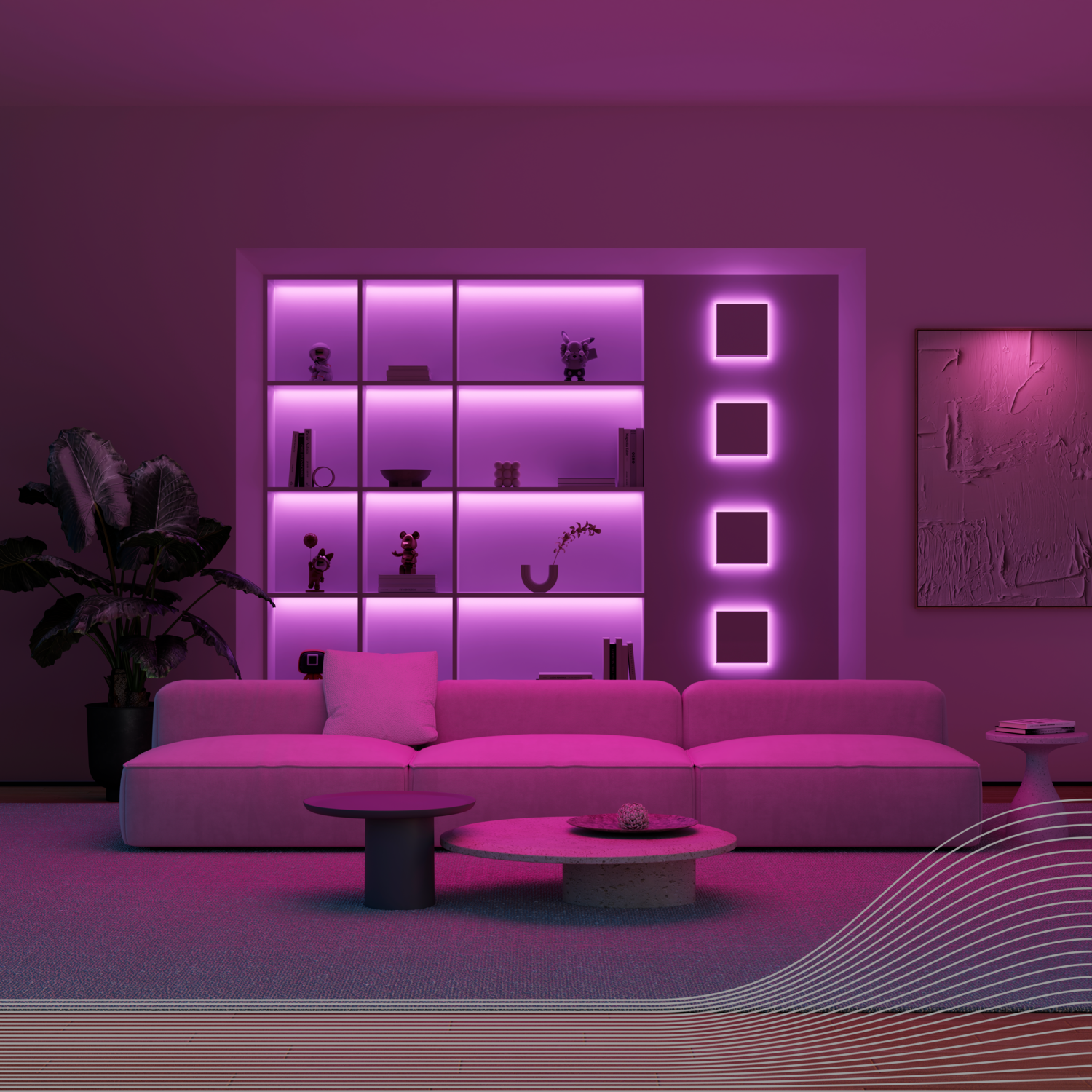 Calex Vista LED Strip Battery - 2M - RGBIC + CCT