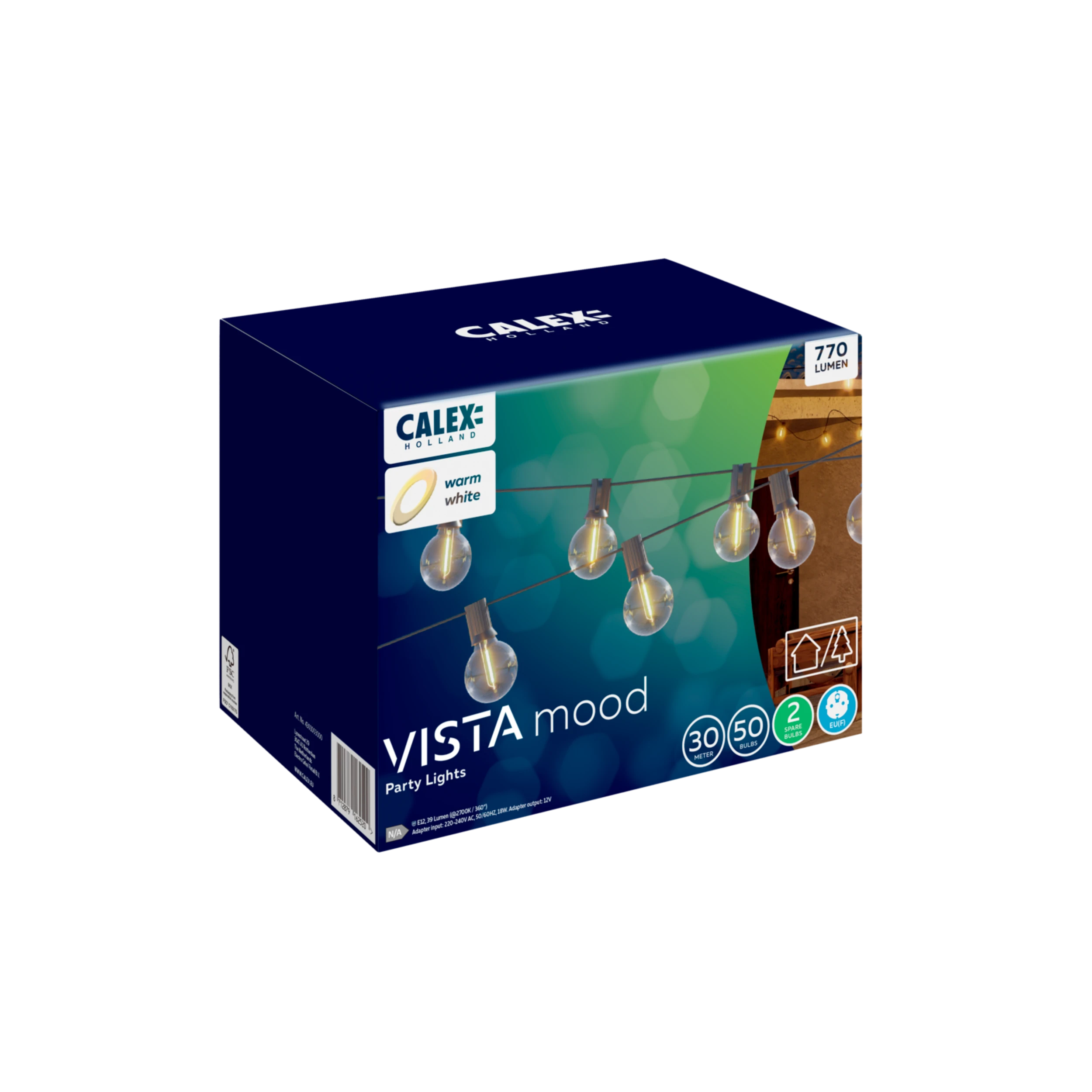 Calex Vista Outdoor Festoon - 30M