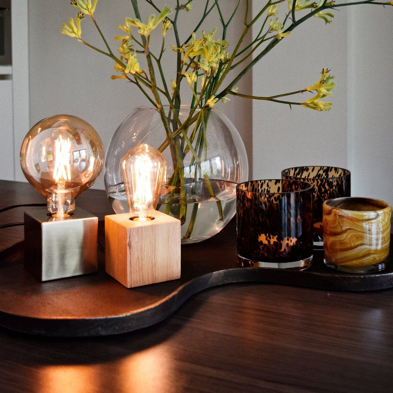Calex Warm Filament LED Bulb - E27 - G125 - Gold