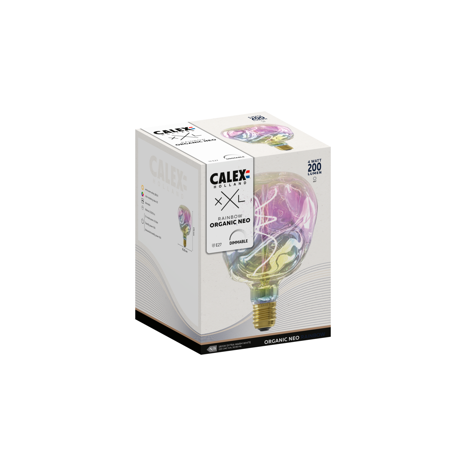 Calex XXL Organic NEO LED Bulb - E27 - Rainbow