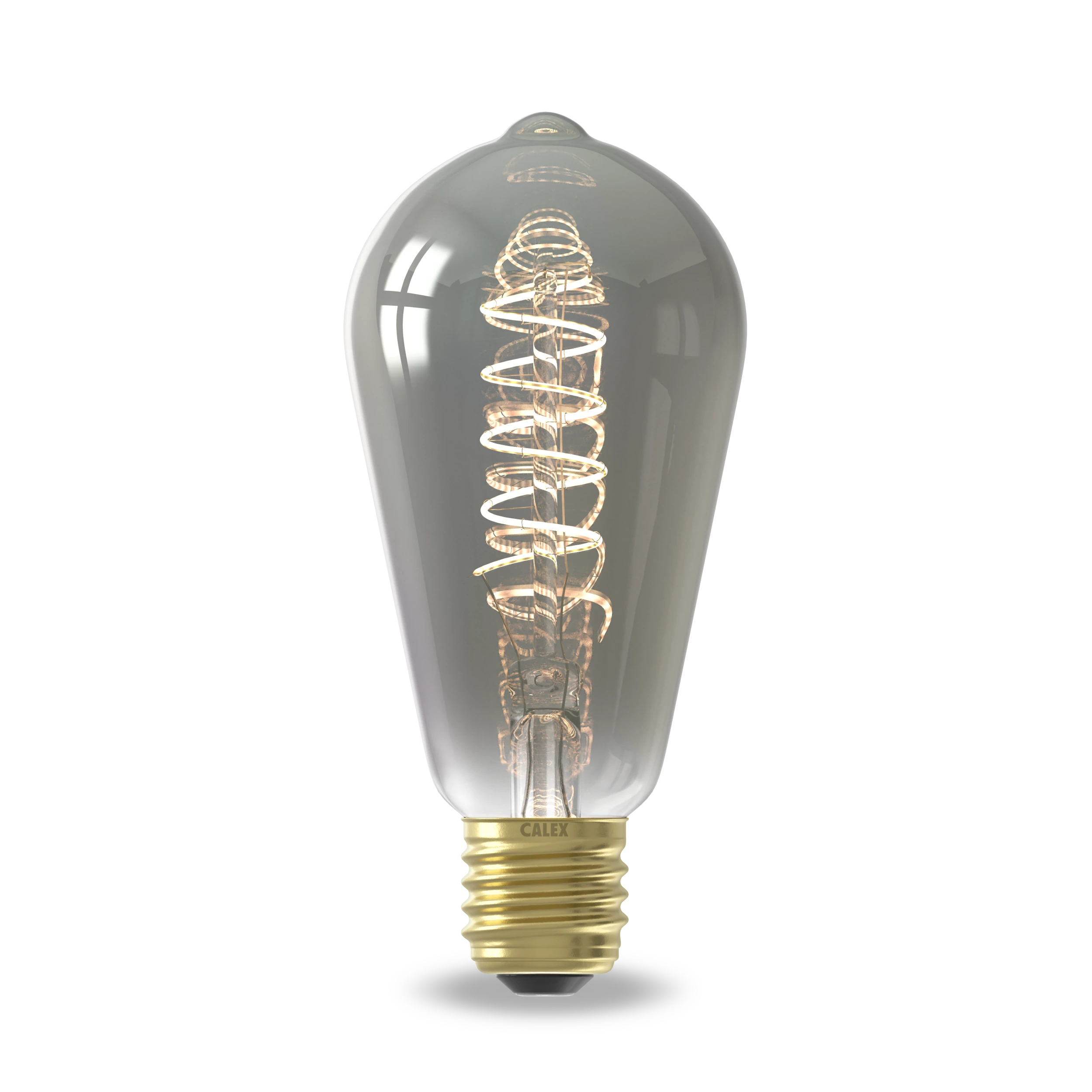 Calex Spiral Filament LED Bulb - E27 - ST64 - Titanium