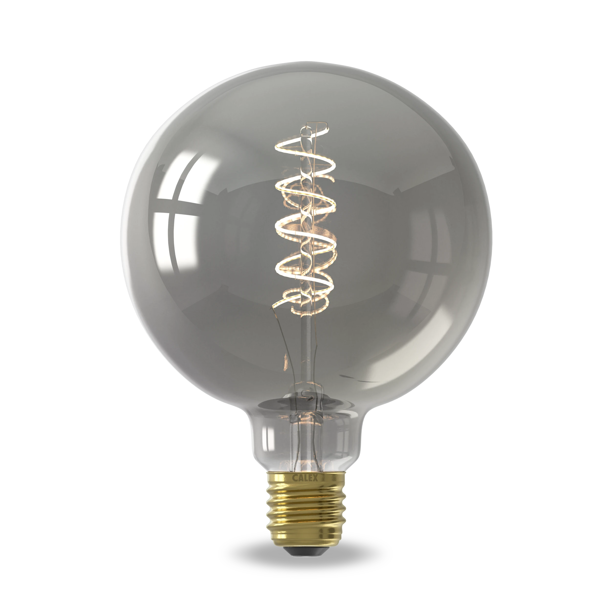 Calex Spiral Filament LED Bulb - E27 - G125 - Titanium