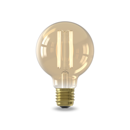 Calex Warm Filament LED Bulb - E27 - G80 - Gold