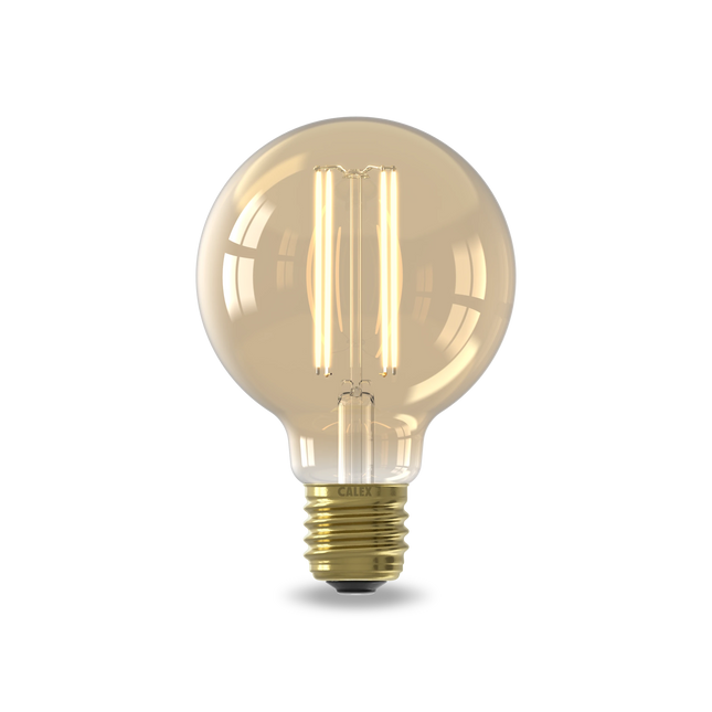Calex Warm Filament LED Bulb - E27 - G80 - Gold