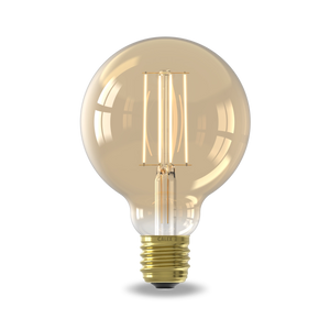Calex Warm Filament LED Bulb - E27 - G95 - Gold