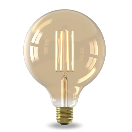 Calex Warm Filament LED Bulb - E27 - G125 - Gold