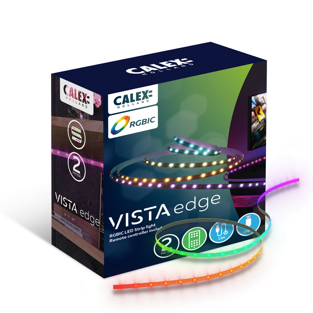 Calex LED Strip USB - 2M - RGBIC + CCT