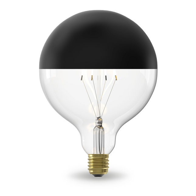 Calex Top Mirror LED Bulb - E27 - G125 - Black
