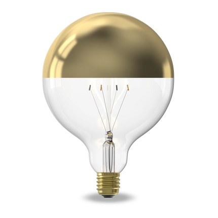 Calex Top Mirror LED Bulb - E27 - G95 - Gold