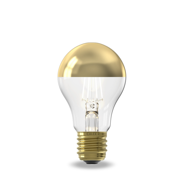 Calex Top Mirror LED Bulb - E27 - A60 - Gold