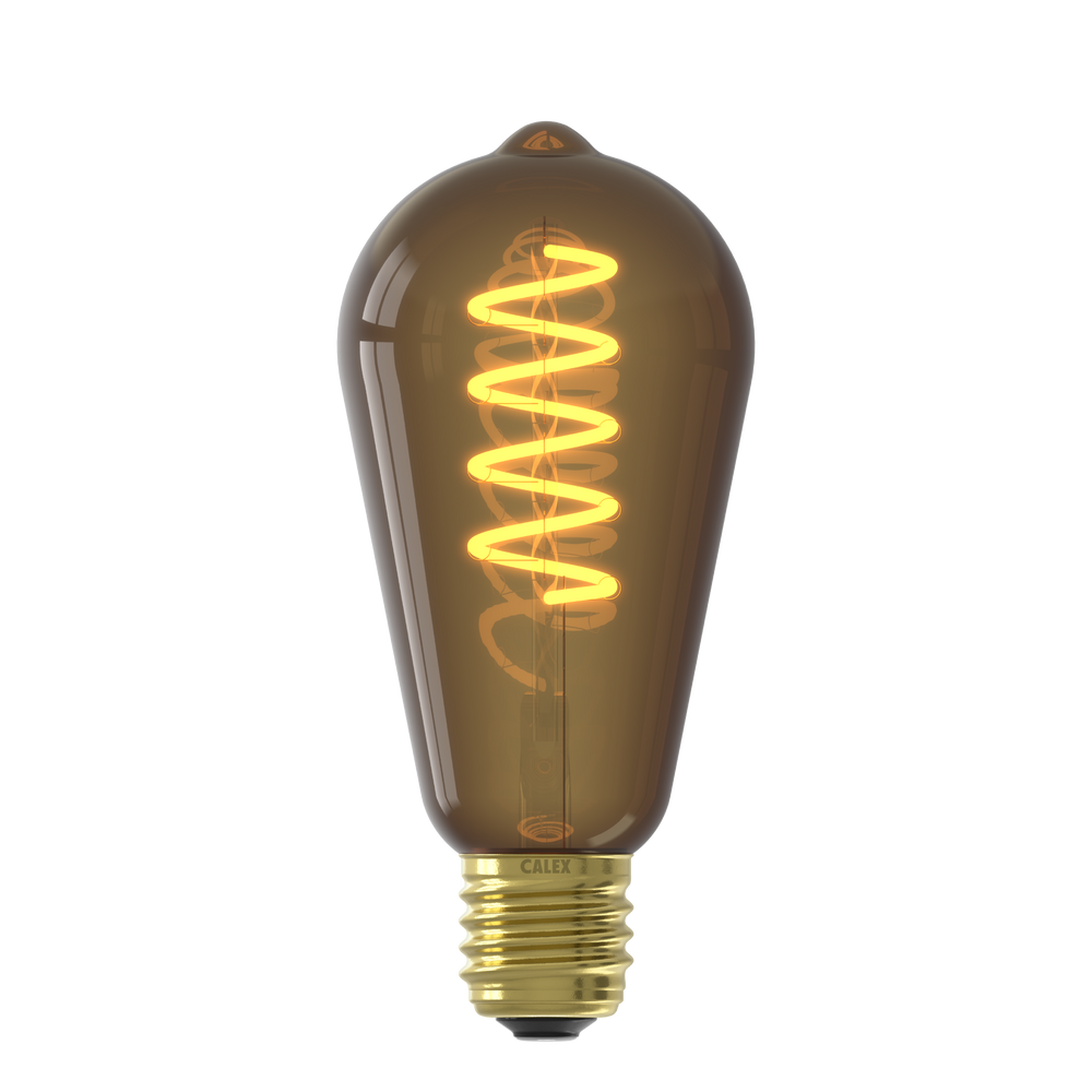 Calex Spiral Filament LED Lamp - E27 - ST64 - Natural - 4W - Dimmable