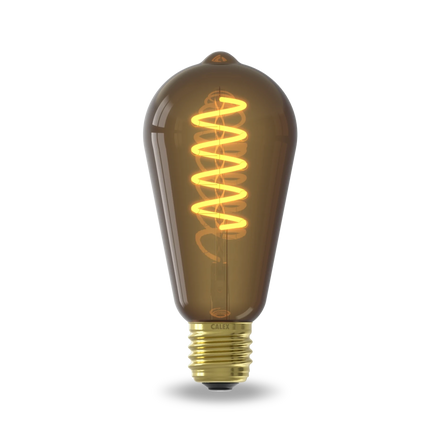Calex Spiral Filament LED Bulb - E27 - ST64 - Natural