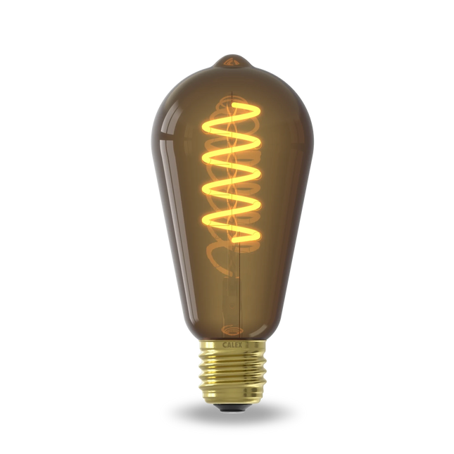 Calex Spiral Filament LED Bulb - E27 - ST64 - Natural